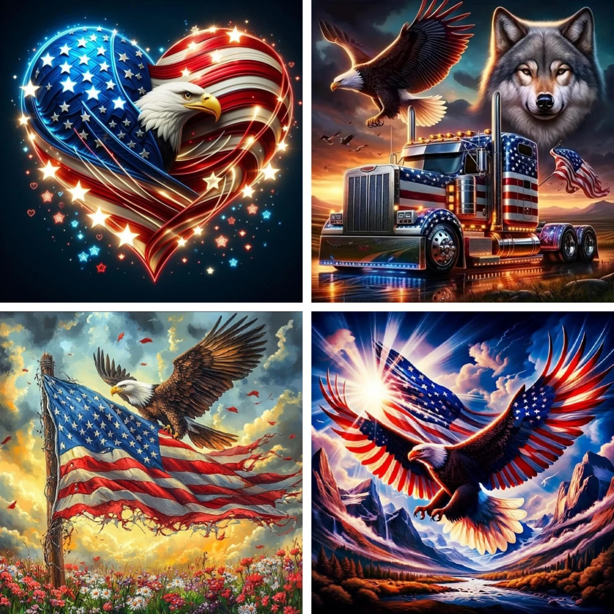 Full Square DIY Diamond Painting American Flag , Cross & Eagle Art Diamond Art Embroidery Freedom Liberty Inspirational Decor
Full Square DIY Diamond Painting American Flag , Cross & Eagle Art Diamond Art Embroidery Freedom Liberty Inspirational Decor