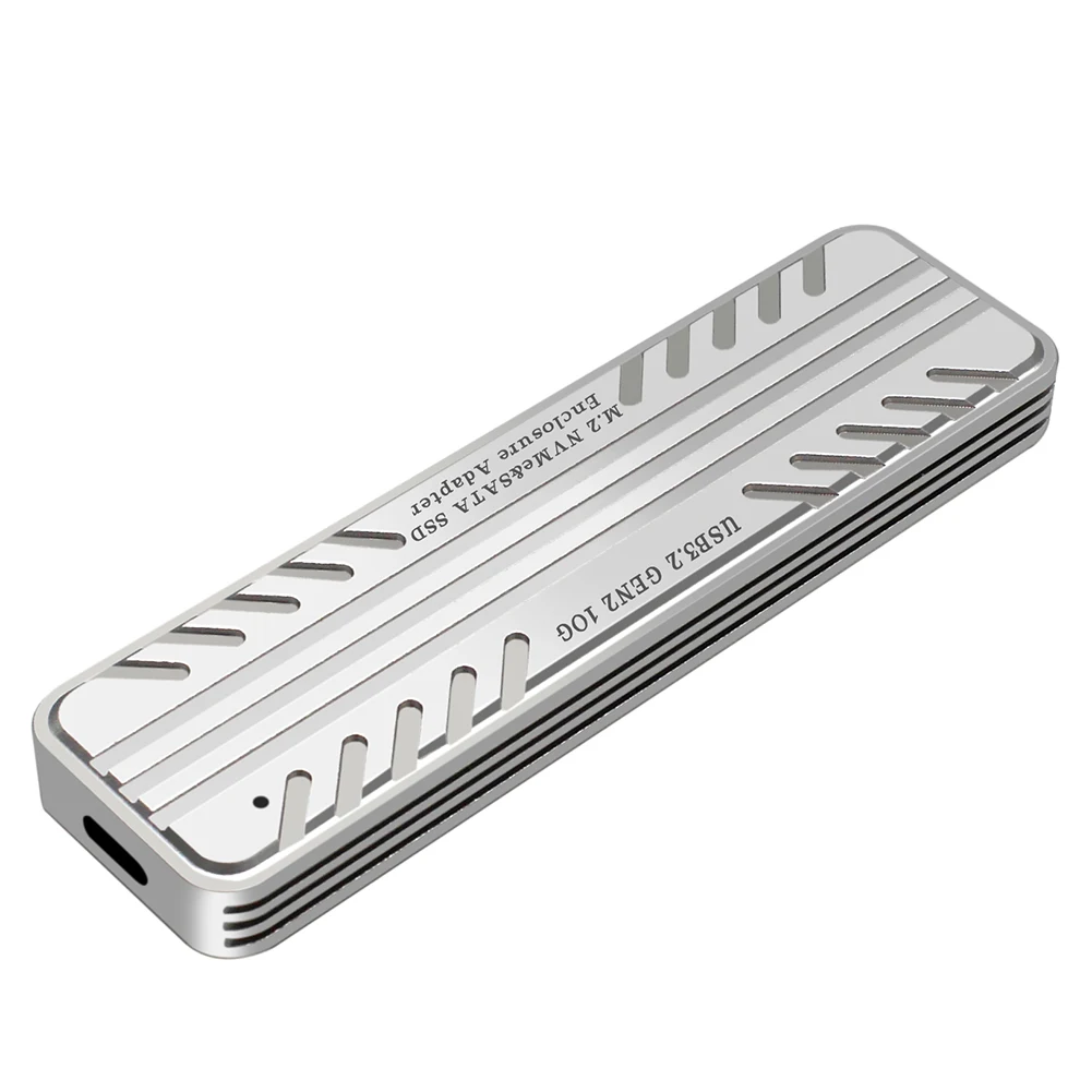 M.2 NVMe SATA SSD Case Mobile Box Adapter 10Gbps Speed Solid State Drive Enclosure USB3.1 GEN2 USB-C To C and USB-A To C Cables
M.2 NVMe SATA SSD Case Mobile Box Adapter 10Gbps Speed Solid State Drive Enclosure USB3.1 GEN2 USB-C To C and USB-A To C Cables