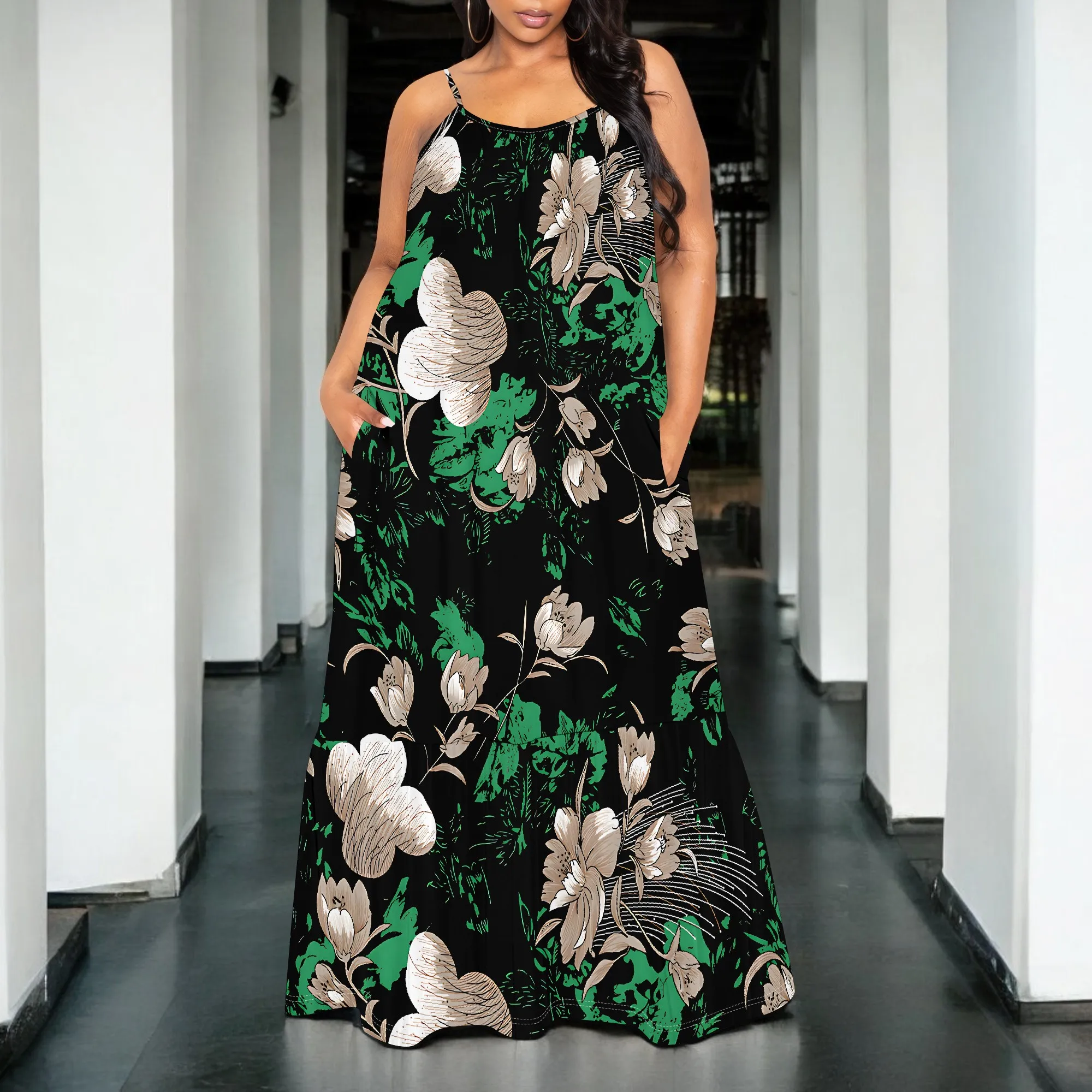 Women's Fashion Printed Short Sleeve Long Dress Sexy Off Shoulder Backless Bodycon Party Dress halter dress with pocket
Women's Fashion Printed Short Sleeve Long Dress Sexy Off Shoulder Backless Bodycon Party Dress halter dress with pocket