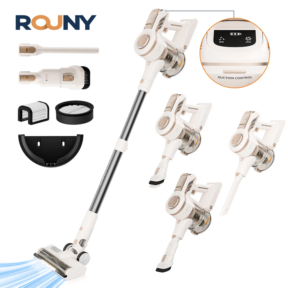 Cordless Stick Vacuum Cleaner, Lightweight Brushless Cleaner with 2-Speed Power Suction, Dual Motor, 3 Brushs, Removable Battery
Cordless Stick Vacuum Cleaner, Lightweight Brushless Cleaner with 2-Speed Power Suction, Dual Motor, 3 Brushs, Removable Battery