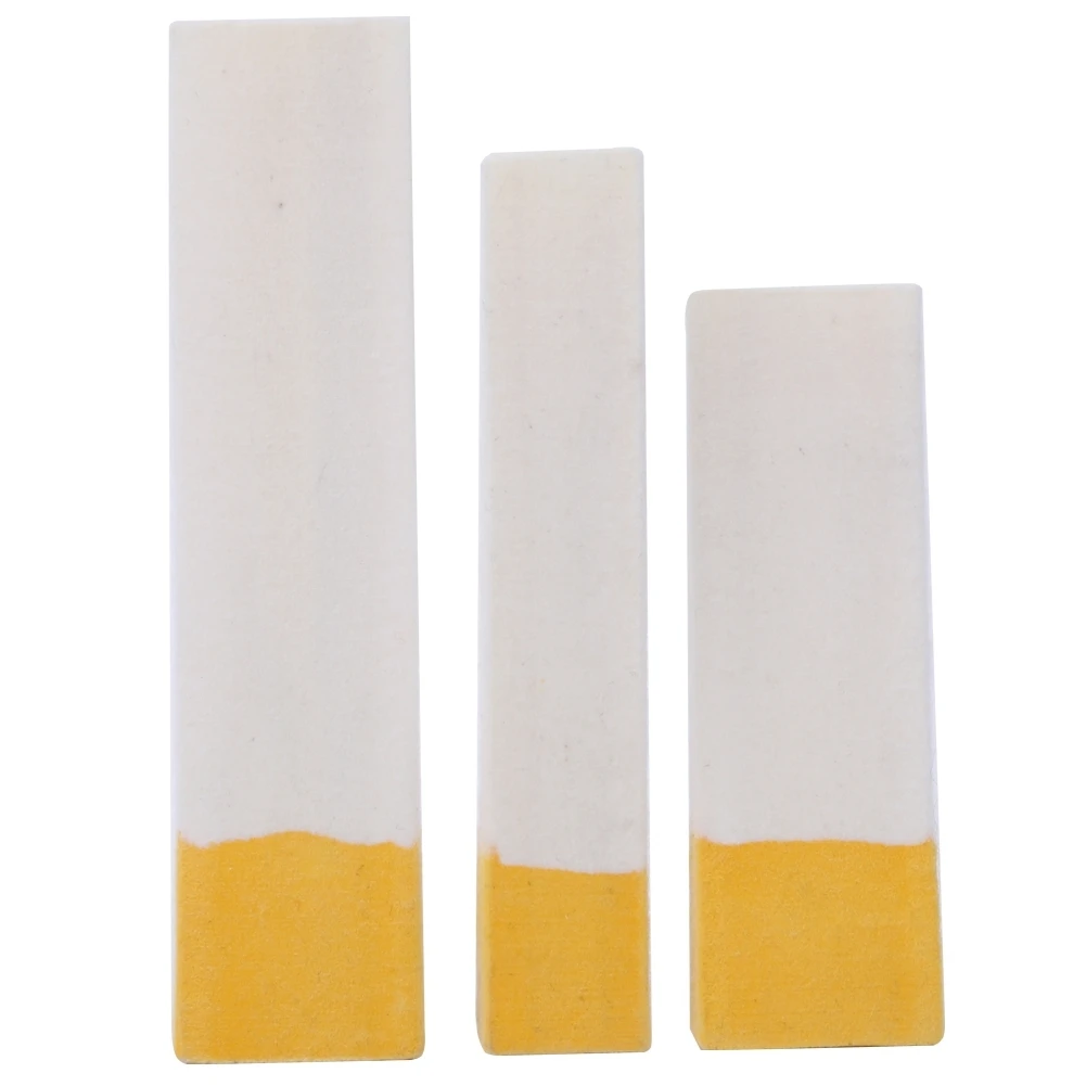 3 Pcs Felt Wedge Mute Orange White Piano Felt Tuning Wedge Mute Block Tool Accessories
3 Pcs Felt Wedge Mute Orange White Piano Felt Tuning Wedge Mute Block Tool Accessories