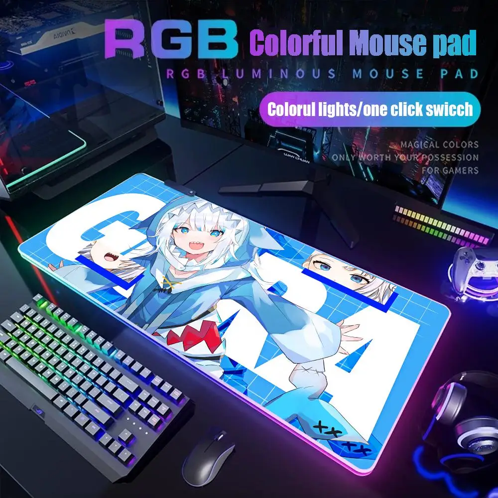 Коврик для мыши Gawr Gura, игровой RGB-коврик для стола с подсветкой, светодиодный коврик для мыши, аксессуары для игрового оборудования, большой коврик для мыши с подсветкой
Коврик для мыши Gawr Gura, игровой RGB-коврик для стола с подсветкой, светодиодный коврик для мыши, аксессуары для игрового оборудования, большой коврик для мыши с подсветкой