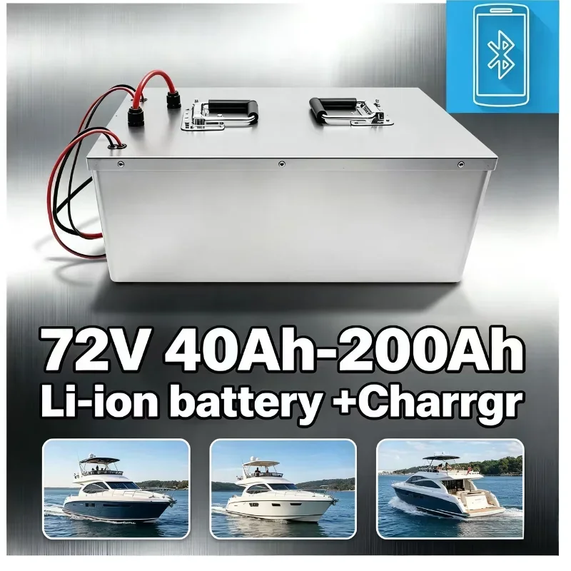 72V Li-ion Battery Pack 40Ah-200Ah, Built-in Smart Bluetooth BMS with APP Monitoring, 3000W-8000W High Power Output, Deep Cycle
72V Li-ion Battery Pack 40Ah-200Ah, Built-in Smart Bluetooth BMS with APP Monitoring, 3000W-8000W High Power Output, Deep Cycle