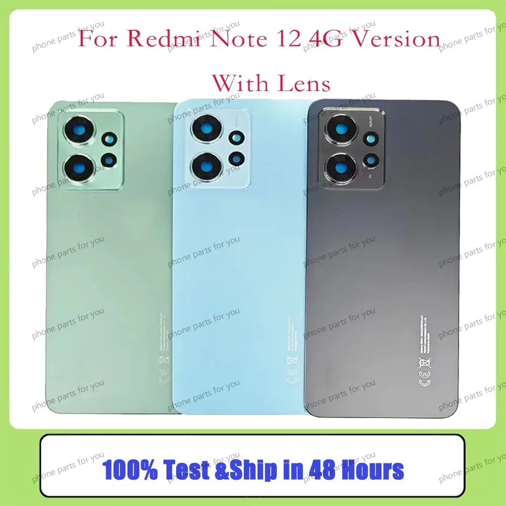 Задняя крышка для Xiaomi Redmi Note 12 4G задняя крышка сменный аккумулятор, задняя крышка корпуса + объектив камеры с наклейкой
Задняя крышка для Xiaomi Redmi Note 12 4G задняя крышка сменный аккумулятор, задняя крышка корпуса + объектив камеры с наклейкой