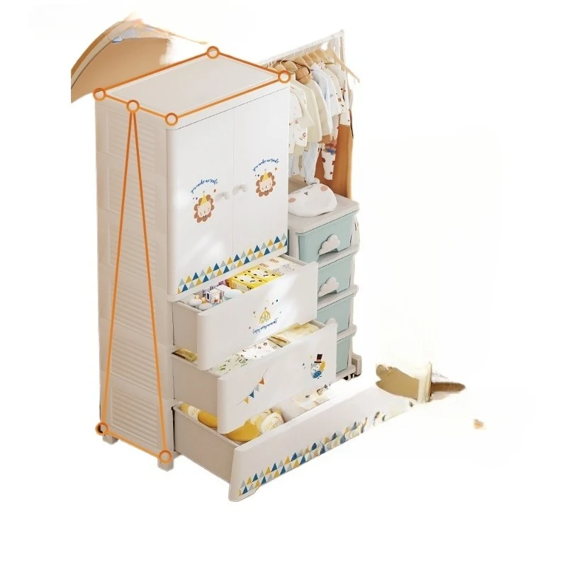 Wardrobe Baby Locker Storage Cabinet Children's Plastic Clothes Bedroom Storage Simple Wardrobe Cabinet
Wardrobe Baby Locker Storage Cabinet Children's Plastic Clothes Bedroom Storage Simple Wardrobe Cabinet