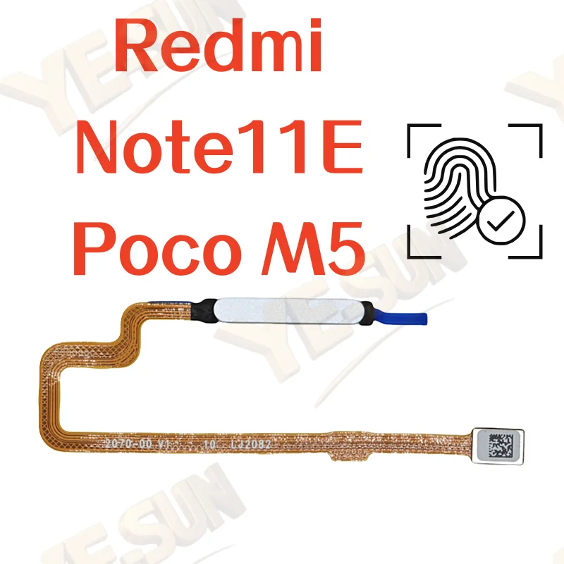 Для Xiaomi Redmi Note11E/Poco M5 датчик отпечатков пальцев, кнопка меню домашнего возврата с боковым включением и выключением питания, гибкая
Для Xiaomi Redmi Note11E/Poco M5 датчик отпечатков пальцев, кнопка меню домашнего возврата с боковым включением и выключением питания, гибкая