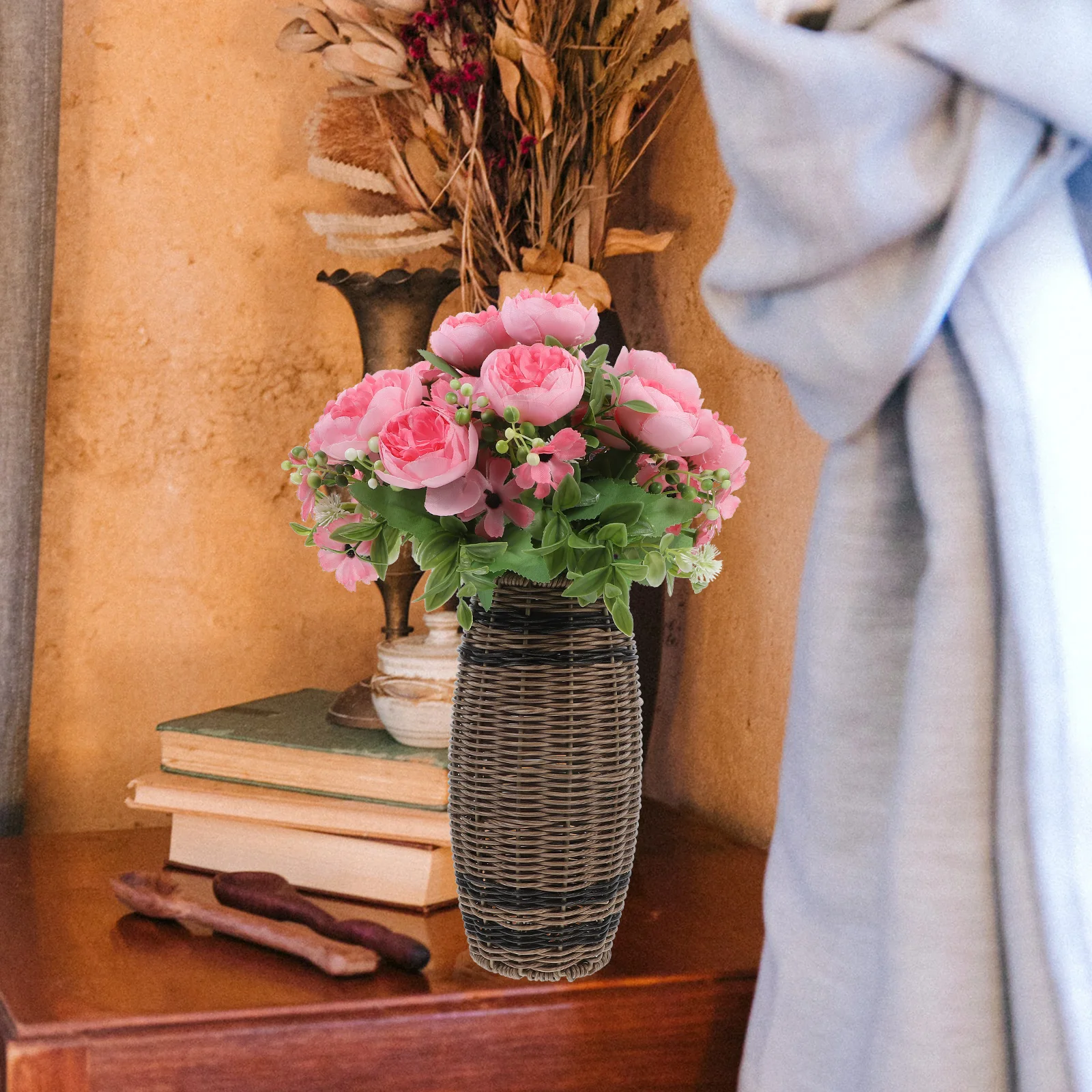 Woven Vase H made Decorative Flower Holder Braided Straw Plastic Garden Rustic Creative Simple Vases Home Decor
Woven Vase H made Decorative Flower Holder Braided Straw Plastic Garden Rustic Creative Simple Vases Home Decor