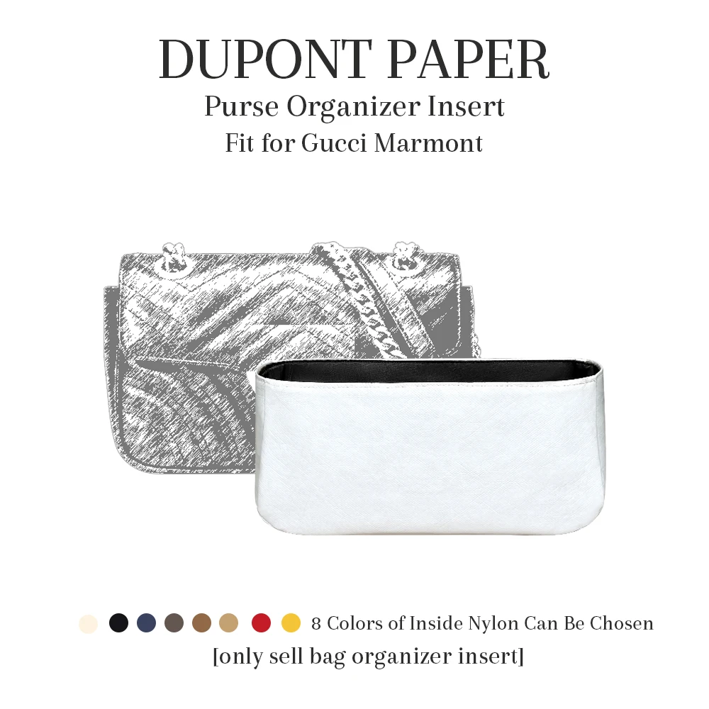 Purse Organizer Insert Fit for Gucci Marmont, Dupont Paper Lightweight Inner Liner Storage Bag Durable Inside Makeup Bag In Bag
Purse Organizer Insert Fit for Gucci Marmont, Dupont Paper Lightweight Inner Liner Storage Bag Durable Inside Makeup Bag In Bag