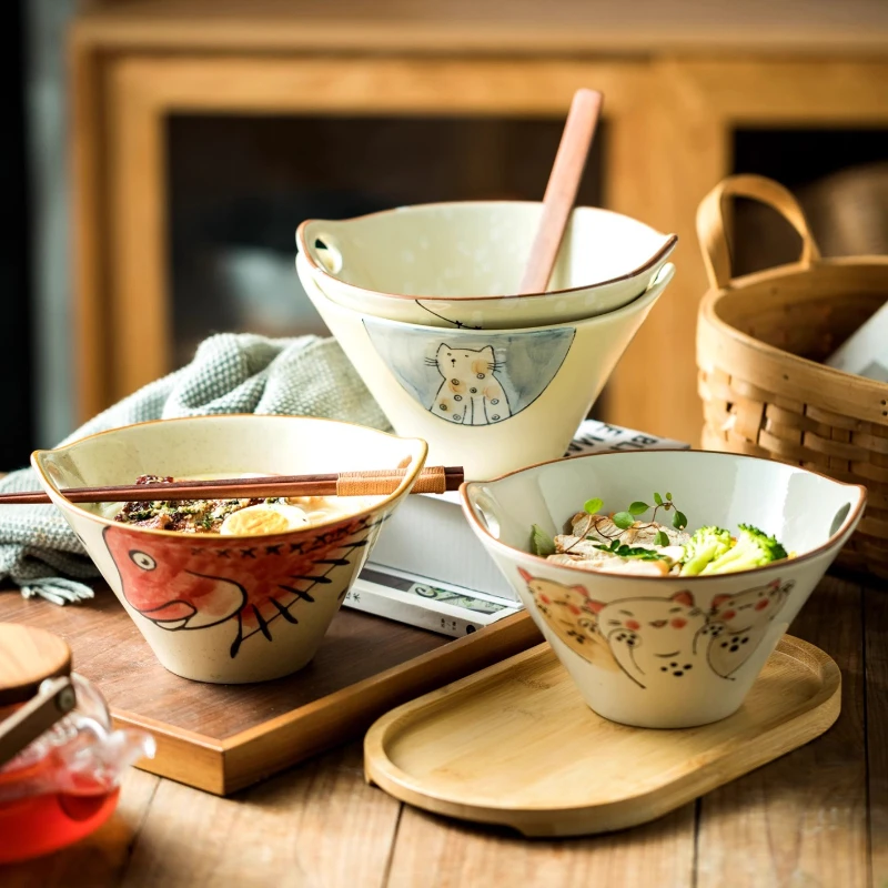 Japanese Ceramic Bowl with Dual Handles, Ideal for Noodles or Soup, Classic Home Dining Bowl, Unique Ceramic Tableware
Japanese Ceramic Bowl with Dual Handles, Ideal for Noodles or Soup, Classic Home Dining Bowl, Unique Ceramic Tableware