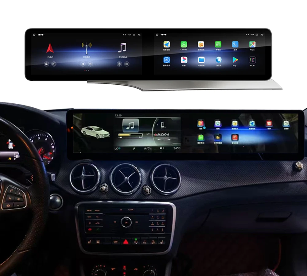 24.6'' Car Stereo Android Dual Screen for Benz a W176 CLA C117 GLA X156 Android Navigation Multimedia Player Radio Car Head Unit 
24.6'' Car Stereo Android Dual Screen for Benz a W176 CLA C117 GLA X156 Android Navigation Multimedia Player Radio Car Head Unit