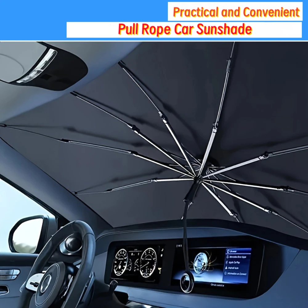Upgraded Car Windshield with Drawstring Sunshade with Drawstring Sunshade, Foldable Car Sunshade with Six Sizes To Choose From
Upgraded Car Windshield with Drawstring Sunshade with Drawstring Sunshade, Foldable Car Sunshade with Six Sizes To Choose From