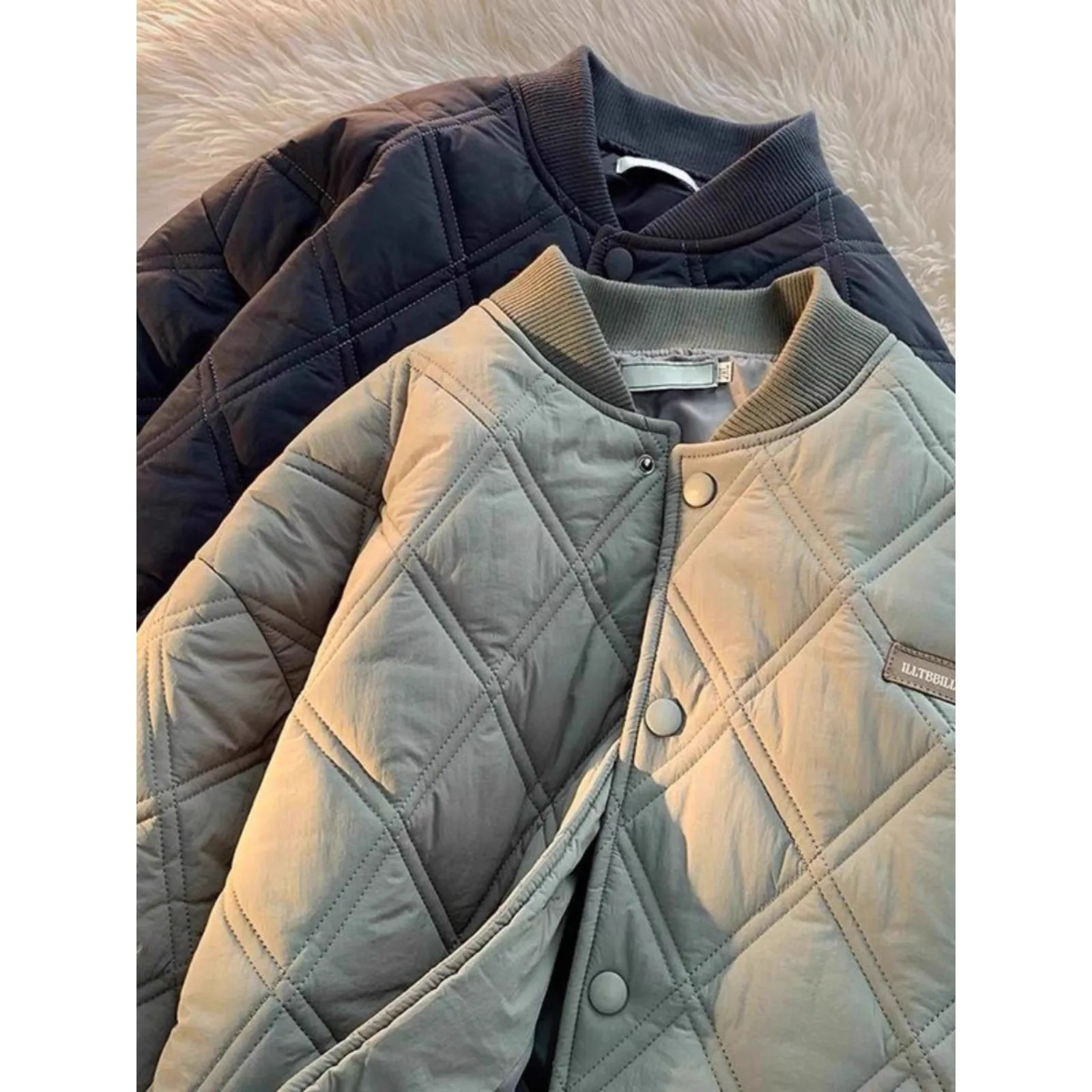 Autumn Winter Large Size Warm Cotton Coat Loose Casual Versatile Diamond id Patterned ex Cotton Coat for Youth Daily Wear
Autumn Winter Large Size Warm Cotton Coat Loose Casual Versatile Diamond id Patterned ex Cotton Coat for Youth Daily Wear