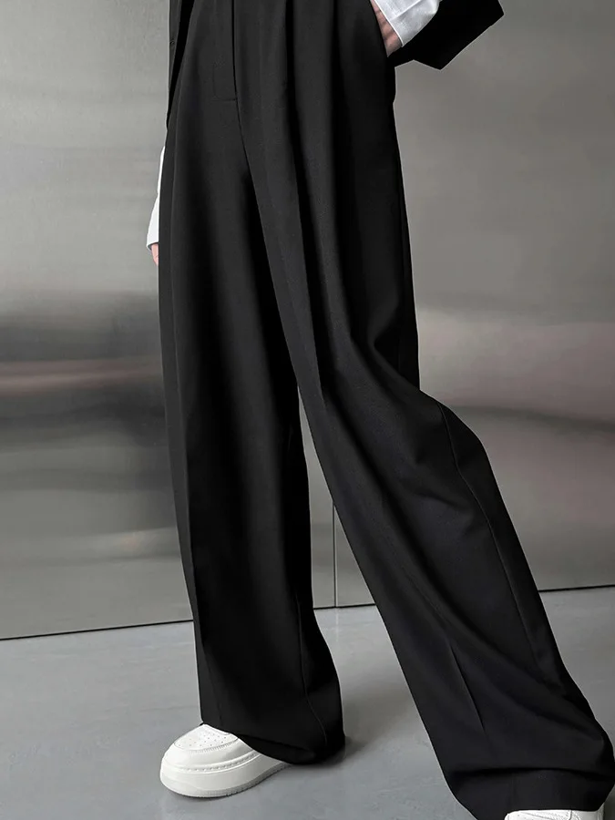 Versatile Loose Fit Straight Cut Suit Pants Casual Straight Leg Trousers for Women Comfortable Loose Pants All Match
Versatile Loose Fit Straight Cut Suit Pants Casual Straight Leg Trousers for Women Comfortable Loose Pants All Match