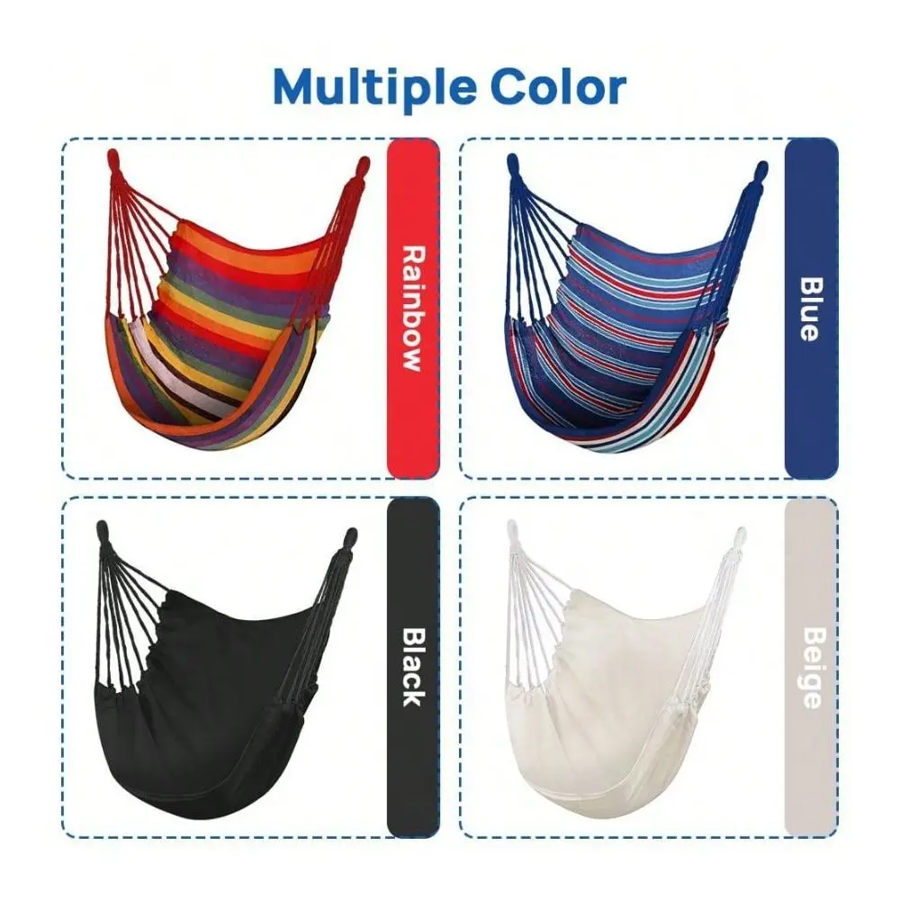 Hammock Chair Swing Portable Canvas Camping Hanging Outdoor Indoor Beige
Hammock Chair Swing Portable Canvas Camping Hanging Outdoor Indoor Beige