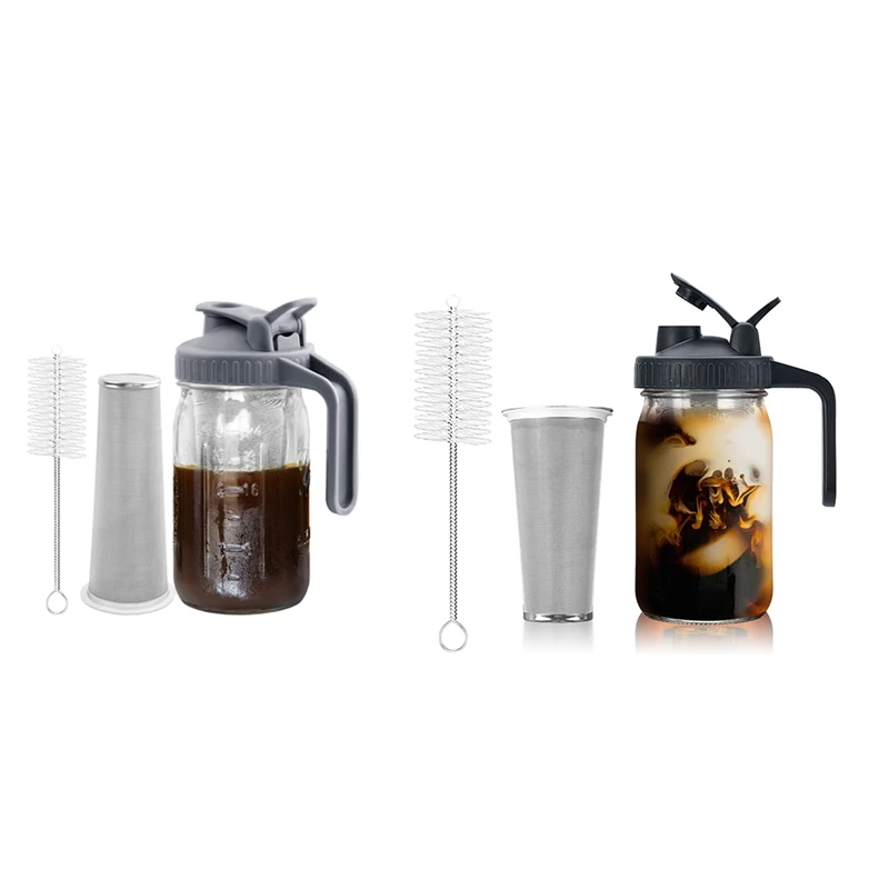 Cold Brew Coffee Maker Cold Brew Coffee Maker Filter With Stainless Steel Super Dense Filter For Iced Brew Coffee, Ice Tea B
Cold Brew Coffee Maker Cold Brew Coffee Maker Filter With Stainless Steel Super Dense Filter For Iced Brew Coffee, Ice Tea B
