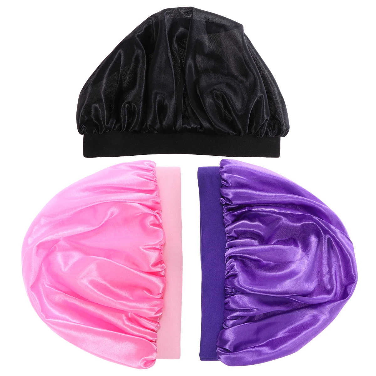3pcs Hair Cap Lightweight Breathable Satin Durable Elastic Kids Sleep Cap Rim Protect Hair Home Bath Use
3pcs Hair Cap Lightweight Breathable Satin Durable Elastic Kids Sleep Cap Rim Protect Hair Home Bath Use