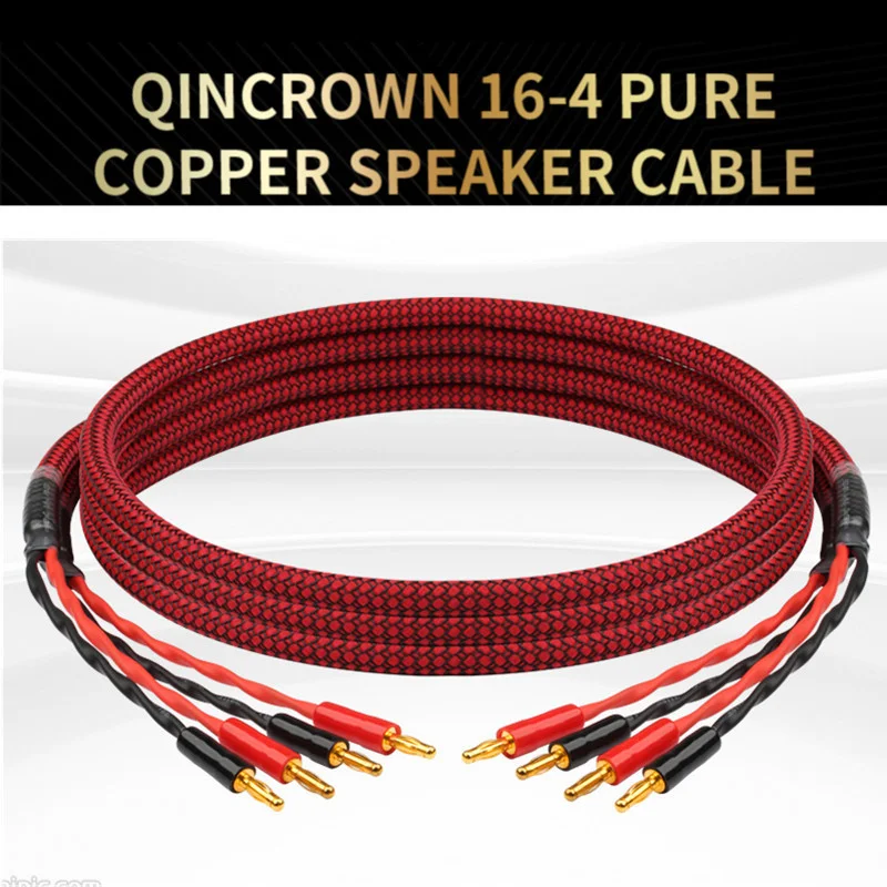 HiFi Speaker Cable Pure Copper Gold Plated Y Plug Banana Plug 6N OFC Power Amplifier Speaker Connection interface Cable
HiFi Speaker Cable Pure Copper Gold Plated Y Plug Banana Plug 6N OFC Power Amplifier Speaker Connection interface Cable