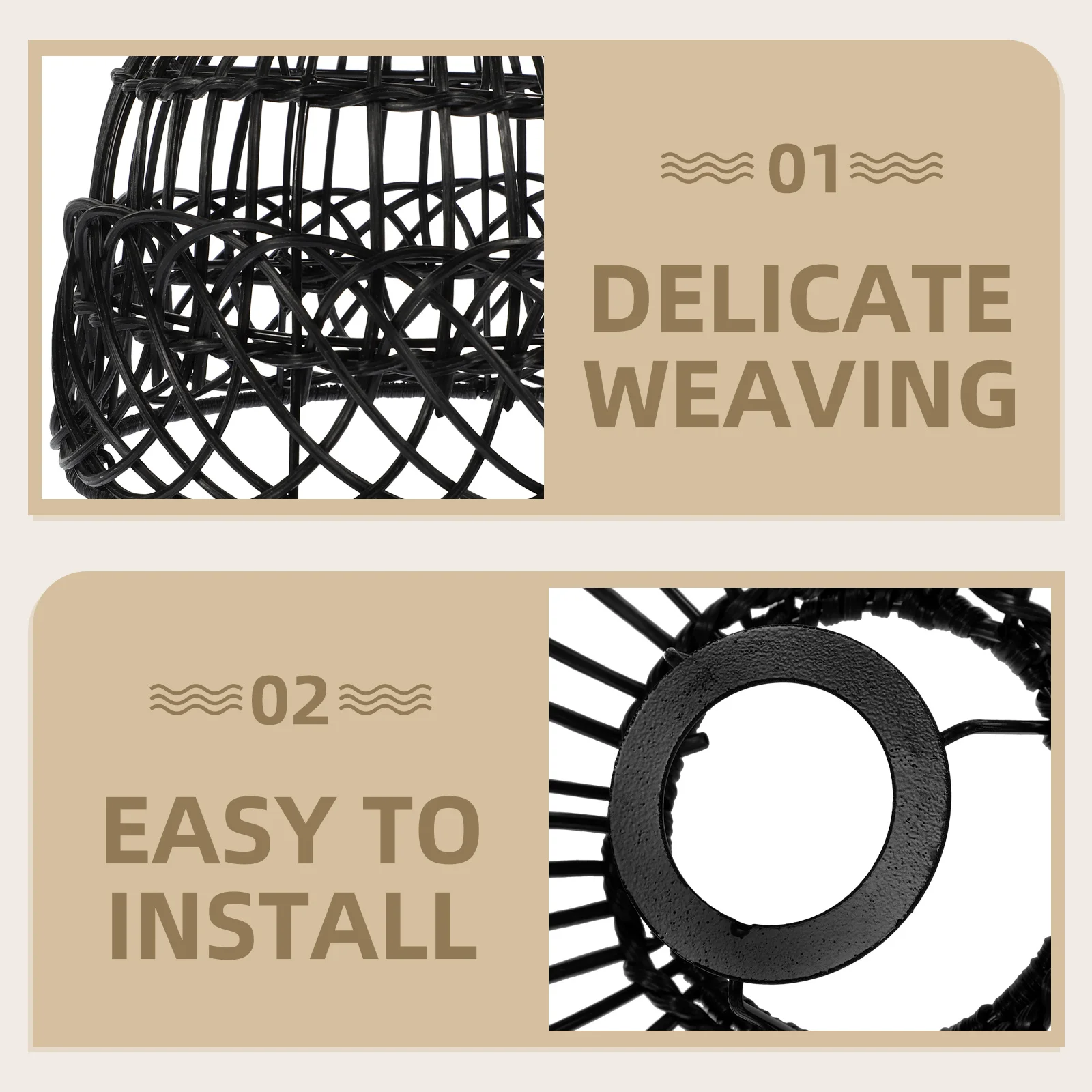 1pc Imitation Rattan Pendant Lamp Shade Woven Ceiling Light Cover For Home Hotel Bar Restaurant Rustic Hanging Lampshade
1pc Imitation Rattan Pendant Lamp Shade Woven Ceiling Light Cover For Home Hotel Bar Restaurant Rustic Hanging Lampshade