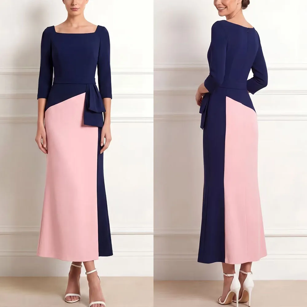 High Quality Customized Square Collar Ankle Length Full Sleeves Woman Elegant Dress Women for Wedding Party Abendkleid فستان
High Quality Customized Square Collar Ankle Length Full Sleeves Woman Elegant Dress Women for Wedding Party Abendkleid فستان