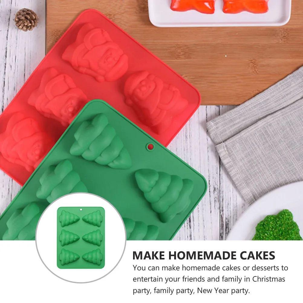 1Pcs Christmas Tree Mold Silicone Baking Tray 6 Grid Mousse Cake Chocolate DIY Xmas Dessert Making Oven Safe Freezer Microwave
1Pcs Christmas Tree Mold Silicone Baking Tray 6 Grid Mousse Cake Chocolate DIY Xmas Dessert Making Oven Safe Freezer Microwave
