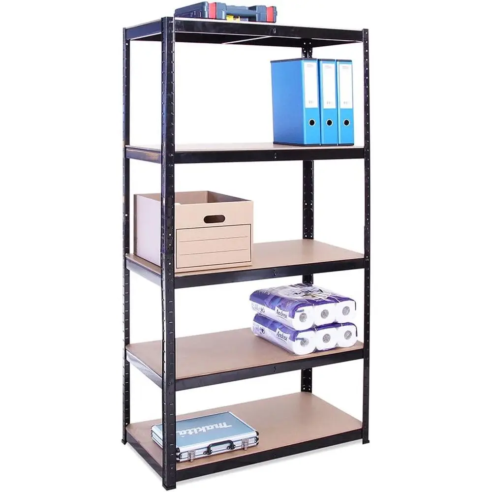 5-Tier Heavy-Duty Garage Shelving: 71 x 35 x 18 - 400 lbs Capacity per Shelf, 2000 lbs Total - Adjustable, Free-Standing Utility
5-Tier Heavy-Duty Garage Shelving: 71 x 35 x 18 - 400 lbs Capacity per Shelf, 2000 lbs Total - Adjustable, Free-Standing Utility