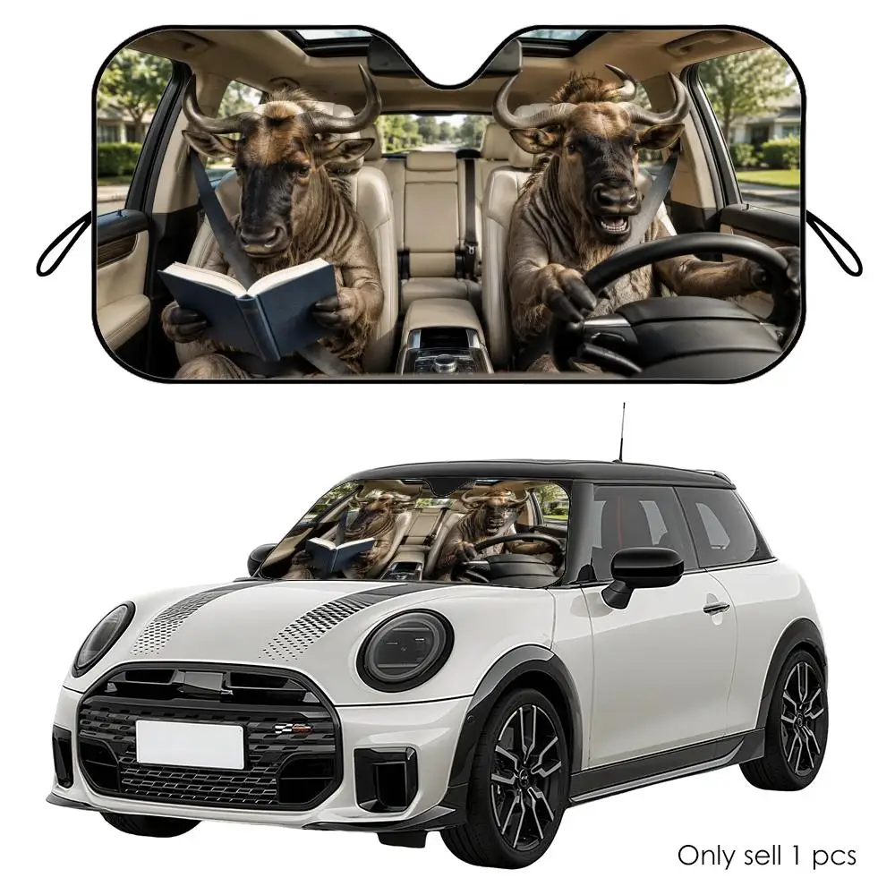 Wildebeest Driving Travel Sun Visor Reusable Aluminum Foil Car Windshield Sun Visor UV Heat Insulation Cover Shade
Wildebeest Driving Travel Sun Visor Reusable Aluminum Foil Car Windshield Sun Visor UV Heat Insulation Cover Shade
