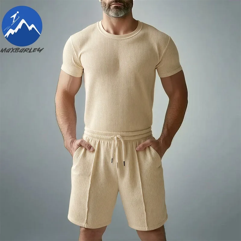 Maxbarley Men's 2026 Summer Sport Set Casual Running 2-Piece Outfit Short Sleeve T-Shirt Shorts Breathable Matching
Maxbarley Men's 2026 Summer Sport Set Casual Running 2-Piece Outfit Short Sleeve T-Shirt Shorts Breathable Matching