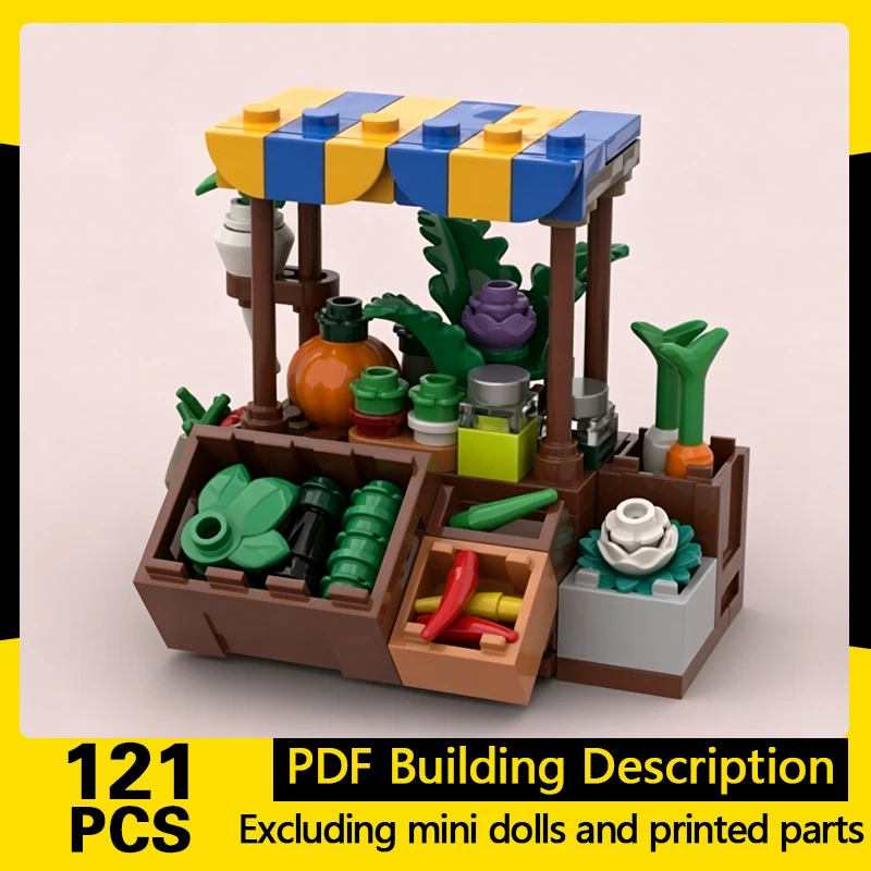 Medieval Castle Model MOC Building Bricks Market Vegetable Stall Modular Technology Gifts Holiday Assemble Children Toys Suit
Medieval Castle Model MOC Building Bricks Market Vegetable Stall Modular Technology Gifts Holiday Assemble Children Toys Suit