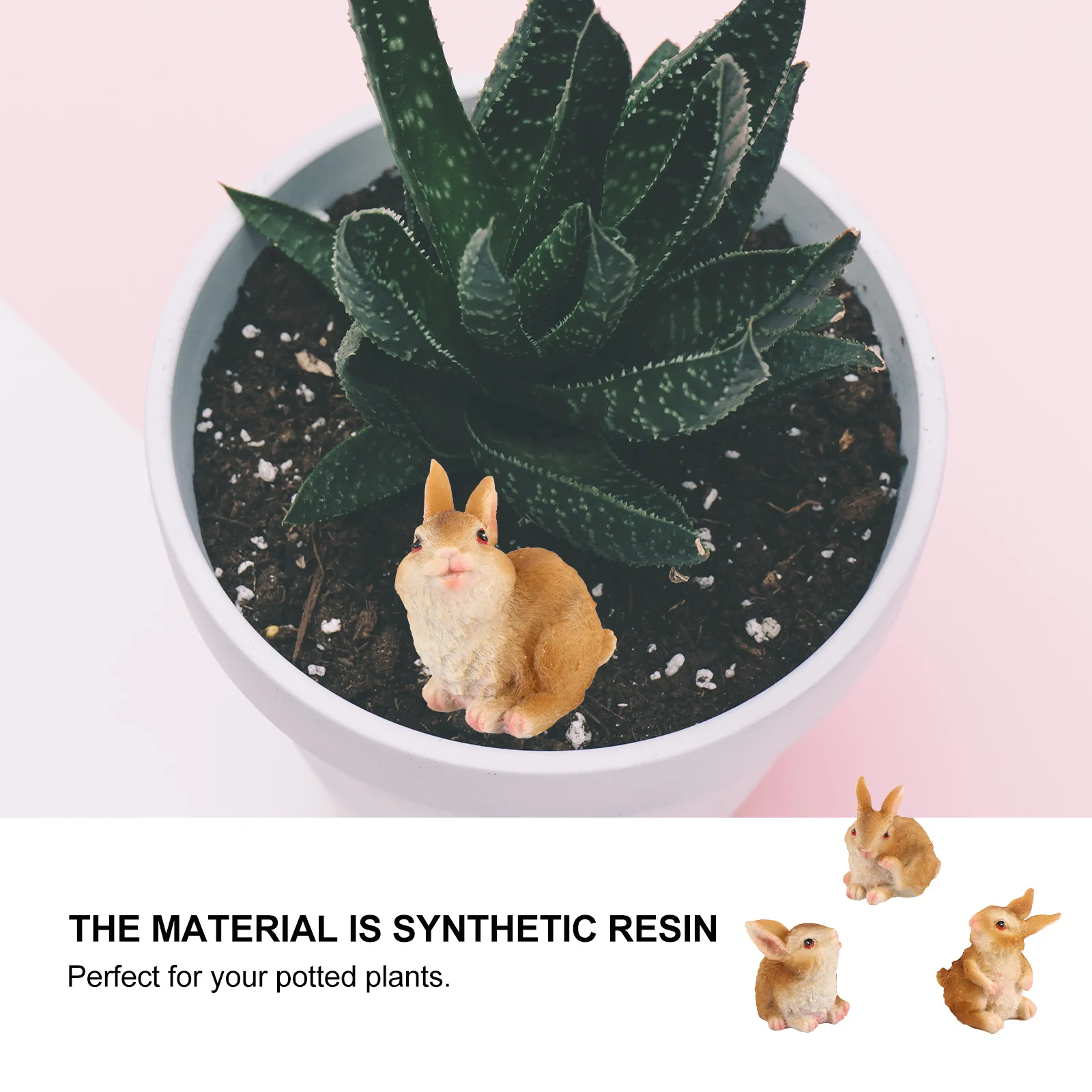 3Pcs Resin Mini Bunny Decoration for Fairy Garden Bonsai Home Desk Flower Pot Small Resin Landscape Craft Ornament
3Pcs Resin Mini Bunny Decoration for Fairy Garden Bonsai Home Desk Flower Pot Small Resin Landscape Craft Ornament