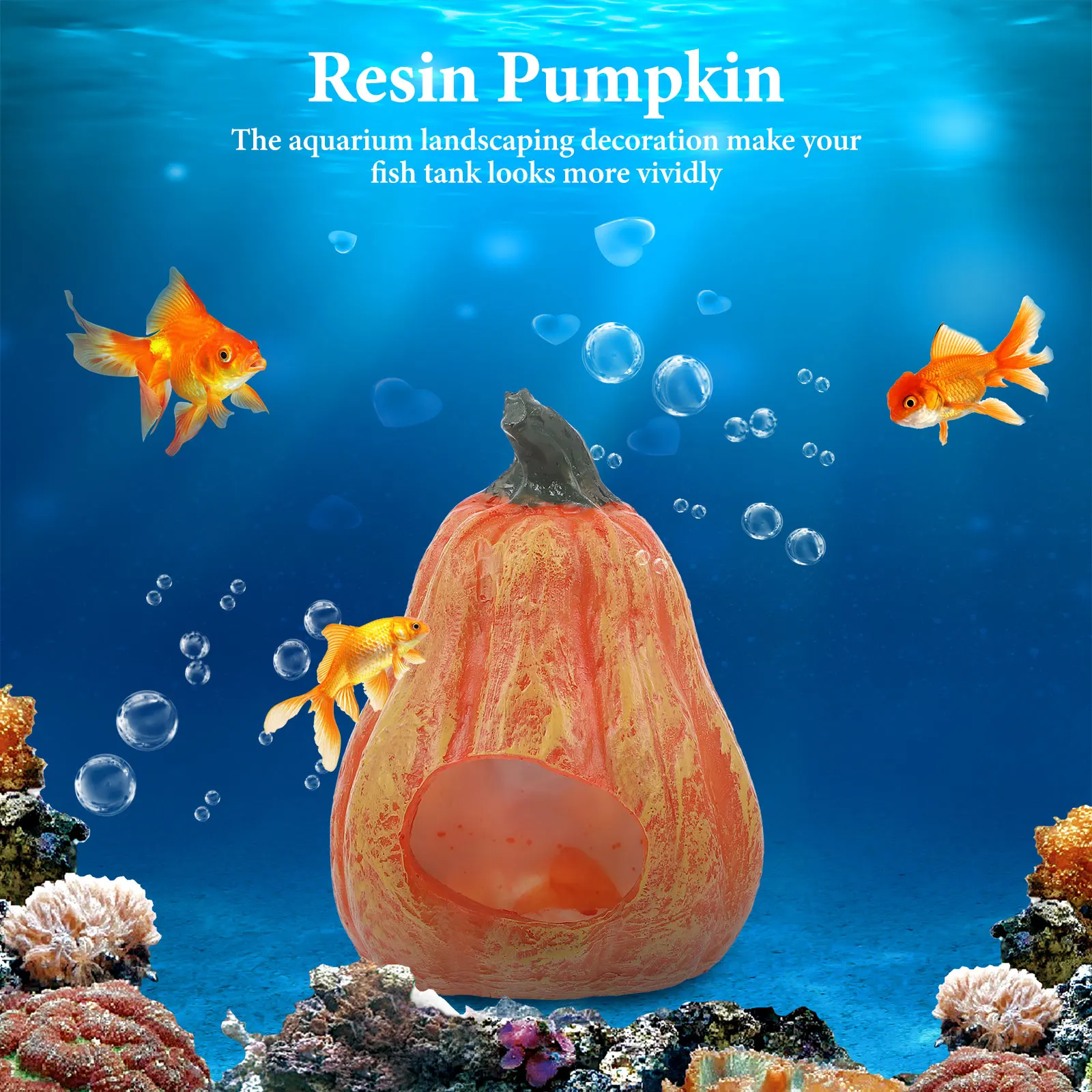 Pumpkin Decorations for Fish Tank Yellow Ornament Shrimp Cave Resin Pumpkin Small Aquarium Decoration Vivid Landscape Pet
Pumpkin Decorations for Fish Tank Yellow Ornament Shrimp Cave Resin Pumpkin Small Aquarium Decoration Vivid Landscape Pet