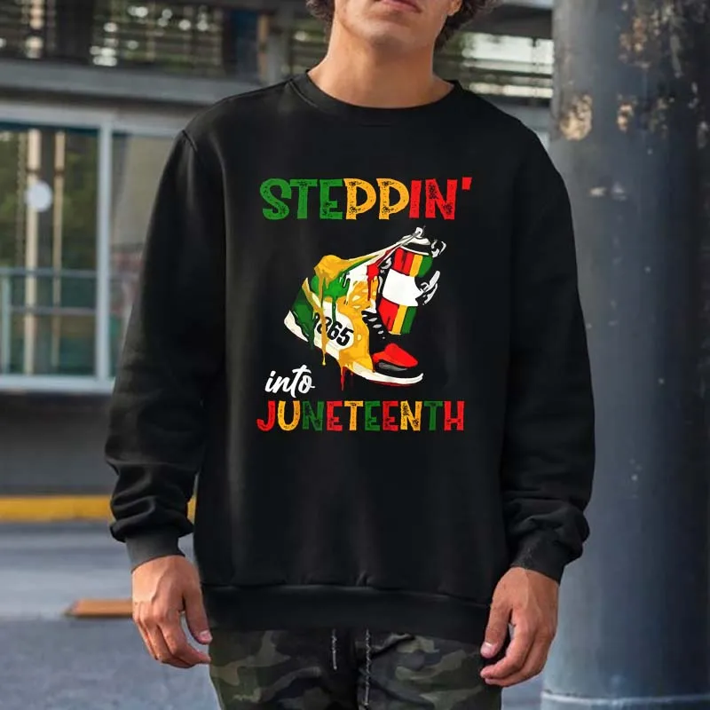 Stepping Into Juneteenth 1865 pride black African American Sweatshirts Men Women Streetwear Crewneck Hooded Tops Cotton Hoodies
Stepping Into Juneteenth 1865 pride black African American Sweatshirts Men Women Streetwear Crewneck Hooded Tops Cotton Hoodies