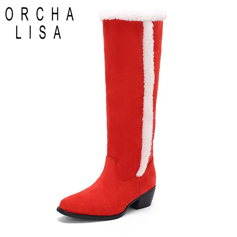 ORCHA LISA 2025 Замшевые женские сапоги до колена из флока с круглым носком 4,5 см на массивном каблуке, плюшевые теплые зимние высокие ботильоны, большой размер 41 42 43
ORCHA LISA 2025 Замшевые женские сапоги до колена из флока с круглым носком 4,5 см на массивном каблуке, плюшевые теплые зимние высокие ботильоны, большой размер 41 42 43