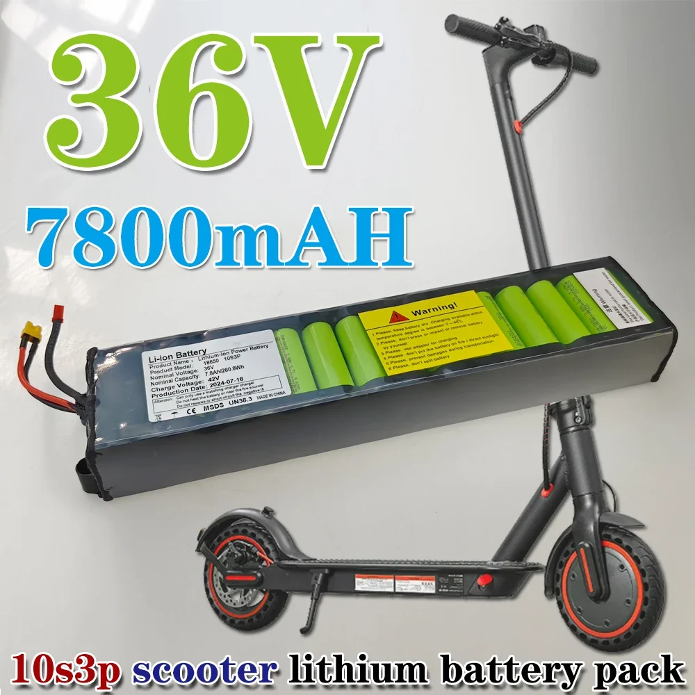 For Xiaomi M365 Electric Scooter 36V 7800mAh Li-ion Battery Pack Built-in BMS Protection Long-Lasting Range Without communica
For Xiaomi M365 Electric Scooter 36V 7800mAh Li-ion Battery Pack Built-in BMS Protection Long-Lasting Range Without communica