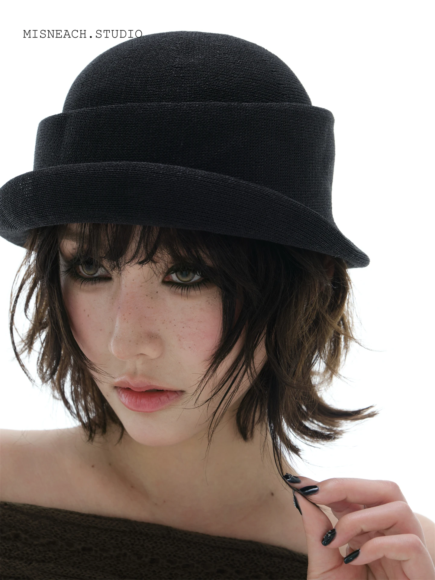 Foldable Hebe Style Pleated Fisherman Hat Women's Fashionable Retro Black Decorative Newsboy Cap Summer Sun Protection Hat
Foldable Hebe Style Pleated Fisherman Hat Women's Fashionable Retro Black Decorative Newsboy Cap Summer Sun Protection Hat