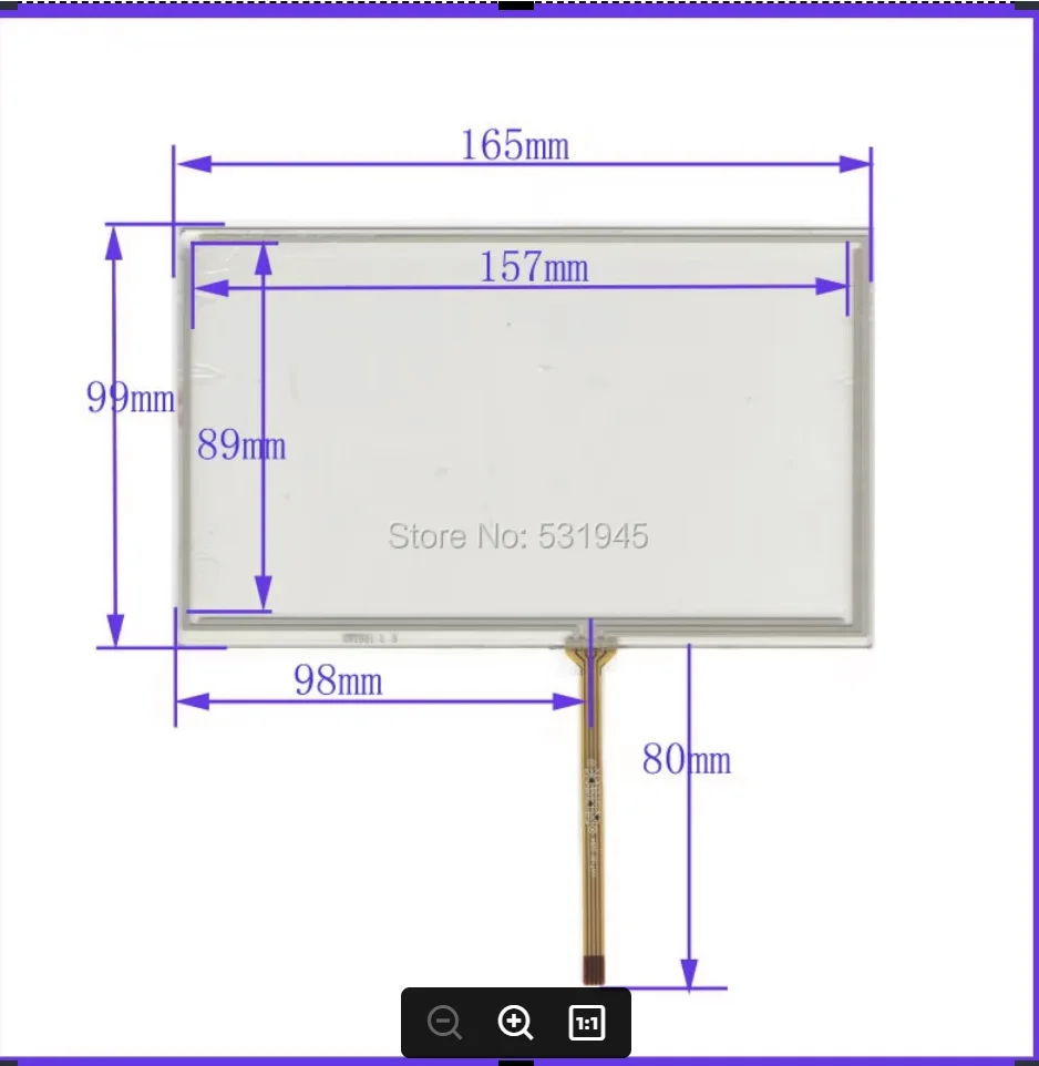 ZhiYuSun HST-TPA7.08P2 Navigation 4-wire welding resistive touch screen Suitable for all 7inch GPS navigation device compatible
ZhiYuSun HST-TPA7.08P2 Navigation 4-wire welding resistive touch screen Suitable for all 7inch GPS navigation device compatible