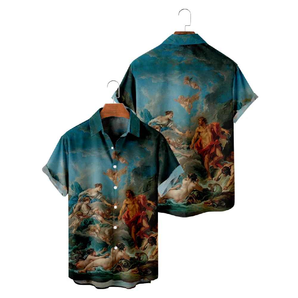 Casual Shirts for Men Artwork Painting Theme Short Sleeve Shirts Summer Beach Vacation Tops Breathable
Casual Shirts for Men Artwork Painting Theme Short Sleeve Shirts Summer Beach Vacation Tops Breathable