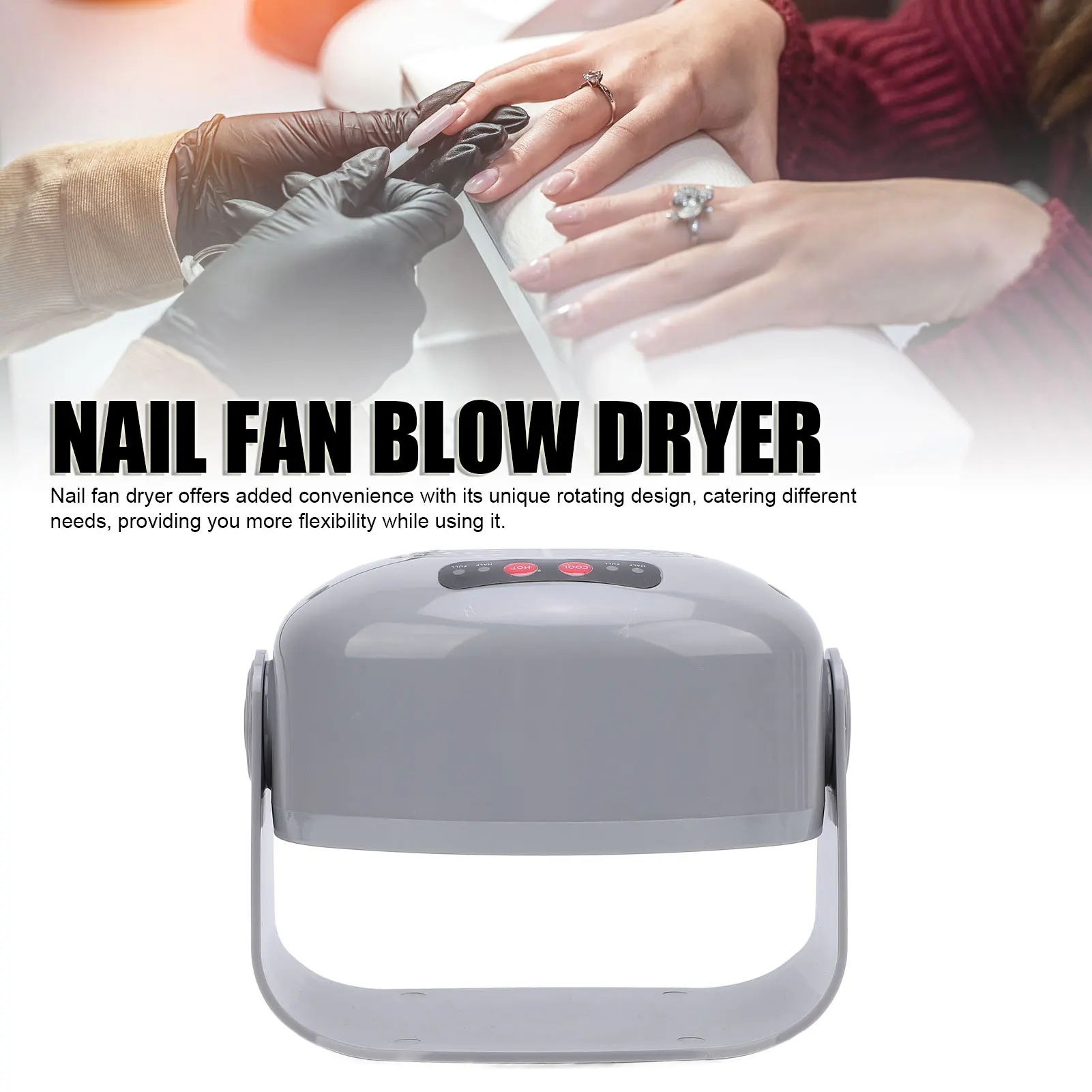 Nail Polish Dryer Fan Rotatable 300W 600W Nail Warm Cool Blow Blower Versatile 2 Adjustable Gears Automatic Sensor for Home
Nail Polish Dryer Fan Rotatable 300W 600W Nail Warm Cool Blow Blower Versatile 2 Adjustable Gears Automatic Sensor for Home