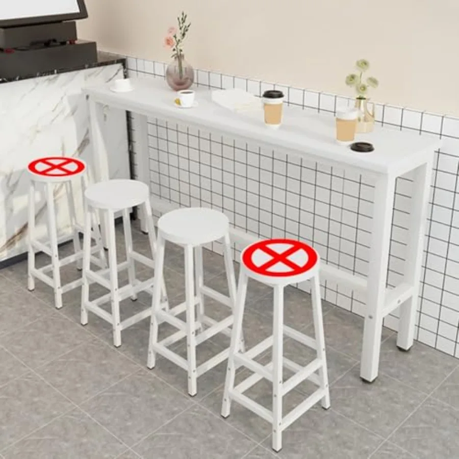 Rectangular Bar Table Set with Stools - Space-Saving High Top Dining Table for Kitchen and Cafe, Stylish Narrow Wood Counter He
Rectangular Bar Table Set with Stools - Space-Saving High Top Dining Table for Kitchen and Cafe, Stylish Narrow Wood Counter He
