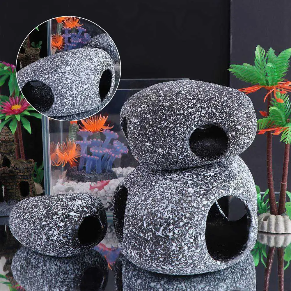 Ceramic Cichlid Stone Cave Eco-friendly Creative Fish Eluding House Simulated Delicate Hiding Tank Cave Fish Tank
Ceramic Cichlid Stone Cave Eco-friendly Creative Fish Eluding House Simulated Delicate Hiding Tank Cave Fish Tank