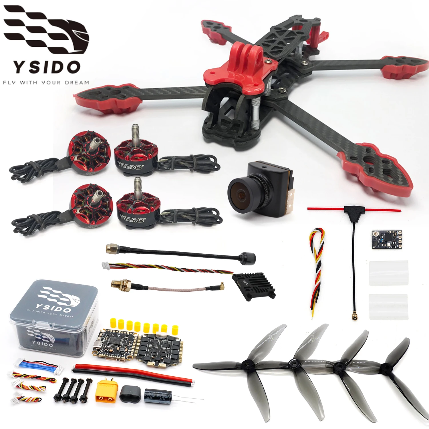 Y Комплект рамы для FPV-дрона SIDO RC 225 мм, моторы 2207 2550KV, полетный контроллер F405 V3, стек 4-в-1 60A ESC, бесщеточный мотор 2207, камера B19, видеопередатчик 2.5W VTX
Y Комплект рамы для FPV-дрона SIDO RC 225 мм, моторы 2207 2550KV, полетный контроллер F405 V3, стек 4-в-1 60A ESC, бесщеточный мотор 2207, камера B19, видеопередатчик 2.5W VTX