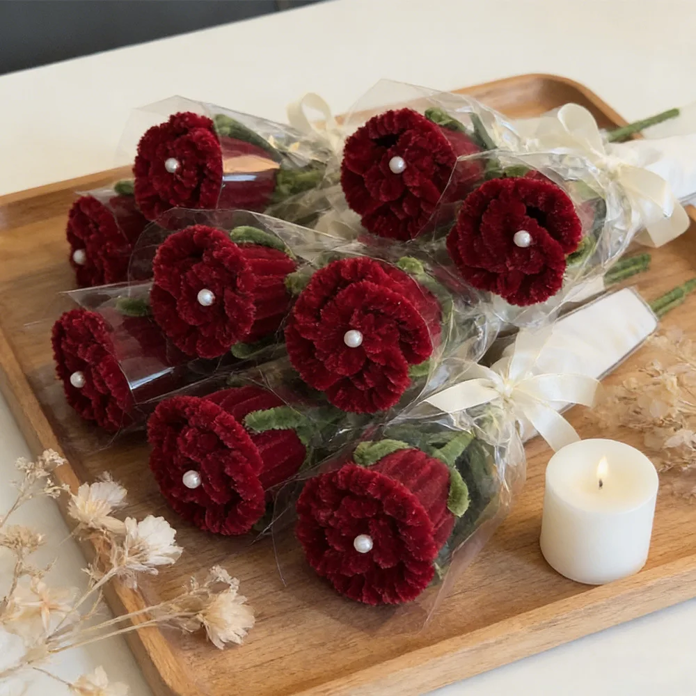 6pcs Artificial Rose Flowers Real Touch & Twist Bar Artificial Rose Bridal Bouquet Single Stem Moisturized Faux Rose Party Decor
6pcs Artificial Rose Flowers Real Touch & Twist Bar Artificial Rose Bridal Bouquet Single Stem Moisturized Faux Rose Party Decor