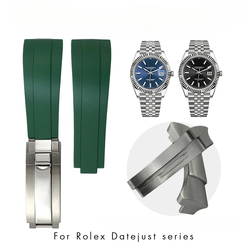 Metal Curved End Link Endlink Rubber Watchband 19mm 20mm 21mm for Rolex Submariner Datejust Daytona OYSTERFLEX Silicone Strap
Metal Curved End Link Endlink Rubber Watchband 19mm 20mm 21mm for Rolex Submariner Datejust Daytona OYSTERFLEX Silicone Strap