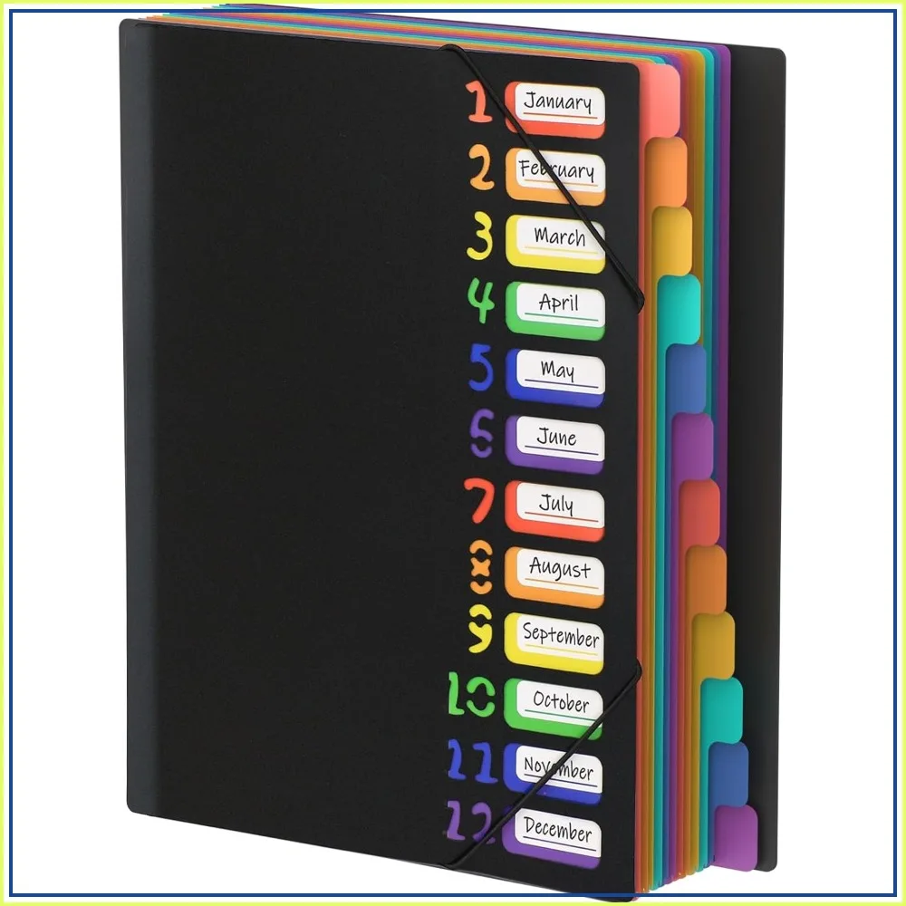 24 Plastic Folders with Multi Pockets, 12 Tab Dividers, Letter Size Office Organizer, 12 Colors
24 Plastic Folders with Multi Pockets, 12 Tab Dividers, Letter Size Office Organizer, 12 Colors