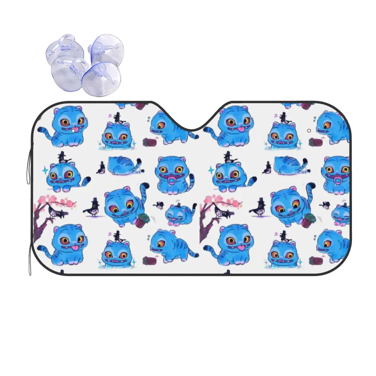 KPOP Demon Hunters Blue Tiger Новинка солнцезащитный козырек на лобовое стекло 70x130 см солнцезащитный козырек из алюминиевой фольги УФ-защита
KPOP Demon Hunters Blue Tiger Новинка солнцезащитный козырек на лобовое стекло 70x130 см солнцезащитный козырек из алюминиевой фольги УФ-защита