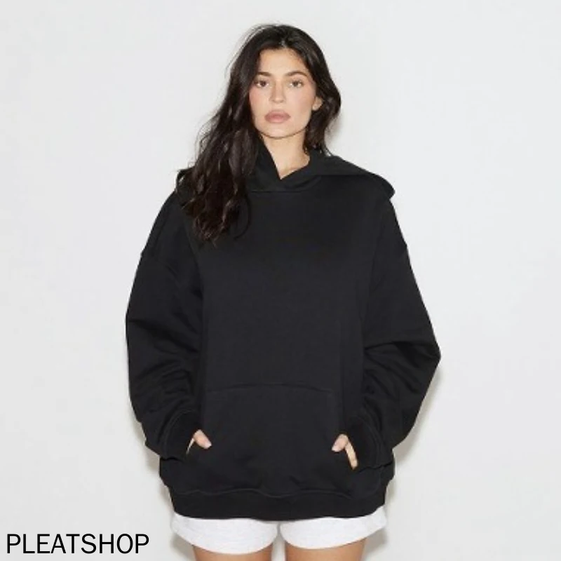 Kylie Same Style ~ KH*Y Black Pullover Loose Hooded Sweatshirt Hundred Casual Tops
Kylie Same Style ~ KH*Y Black Pullover Loose Hooded Sweatshirt Hundred Casual Tops