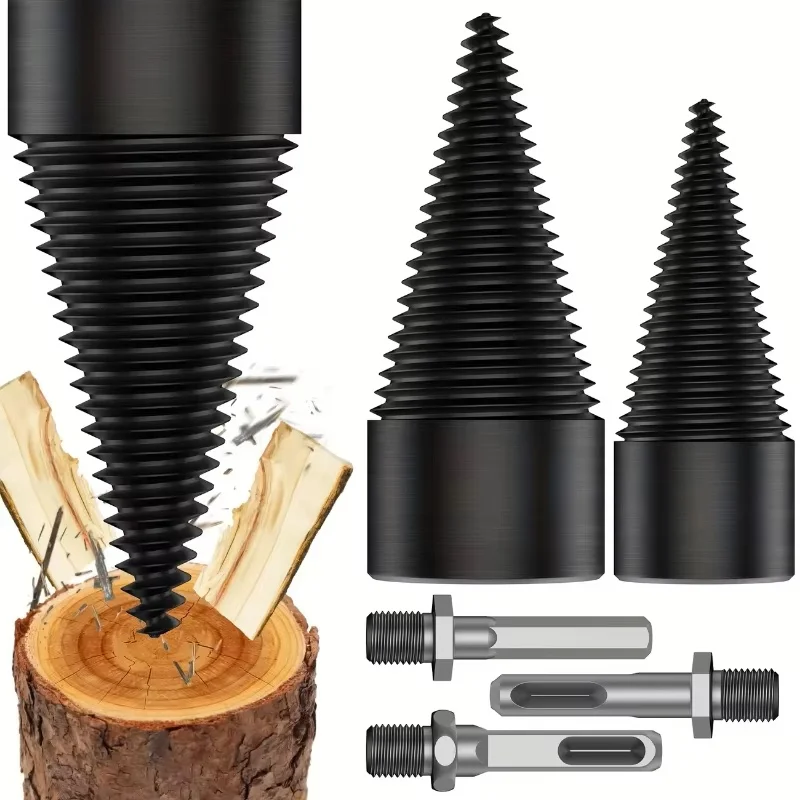 32/42/45/50mm Wood Drill Bit Twist Firewood Splitting Drill Bit Wood Splitter Screw Cones Bit Square Round Drill Bit For Wood
32/42/45/50mm Wood Drill Bit Twist Firewood Splitting Drill Bit Wood Splitter Screw Cones Bit Square Round Drill Bit For Wood