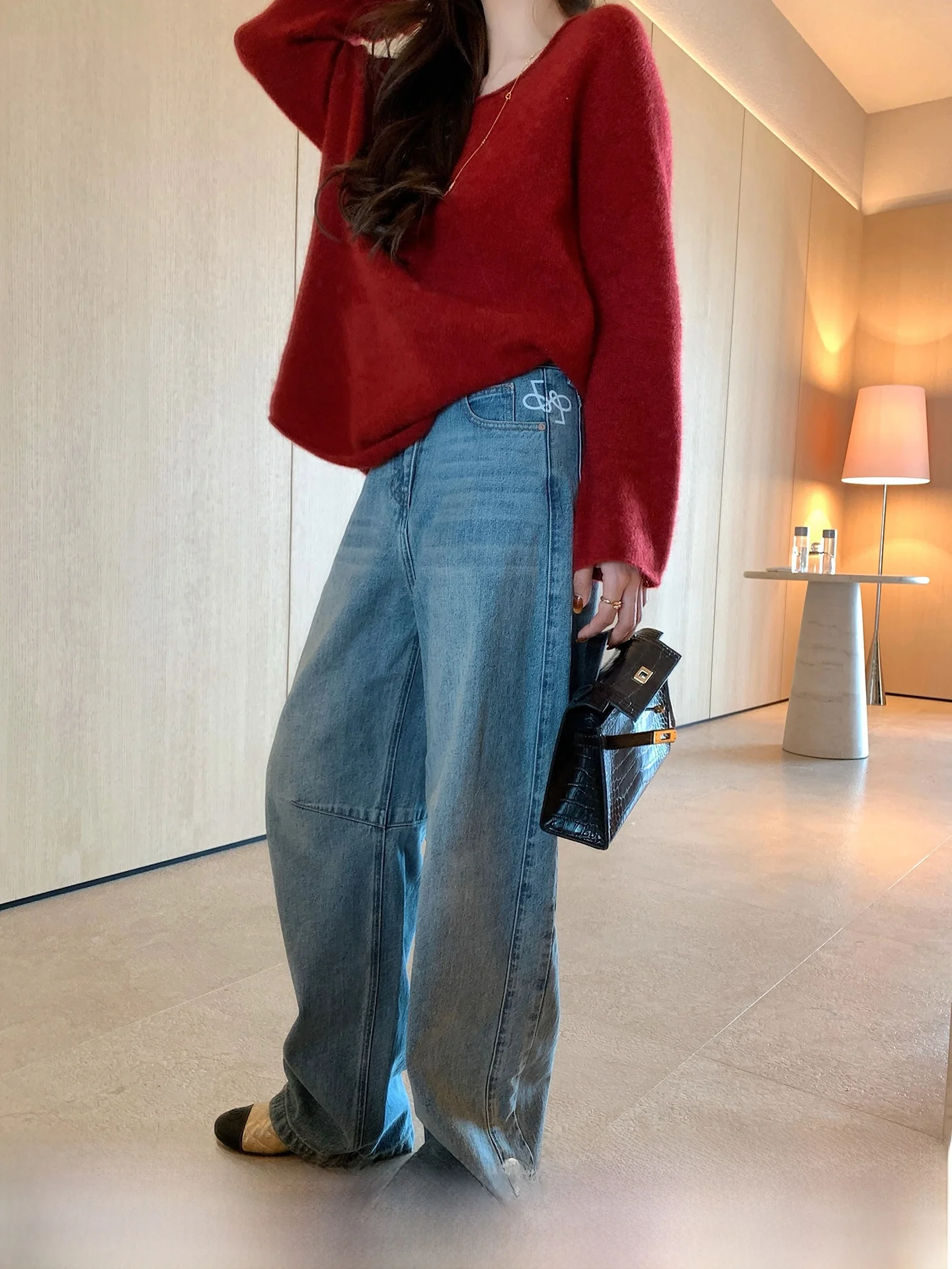 Black Label Lowe Pow Sister Denim 20 Upgraded Version Heavy Work Washed Knife Pants Casual Style Loose Fit Wide Leg Jeans
Black Label Lowe Pow Sister Denim 20 Upgraded Version Heavy Work Washed Knife Pants Casual Style Loose Fit Wide Leg Jeans