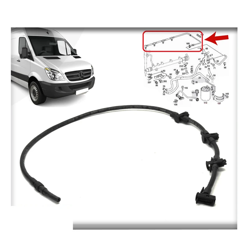 FUEL LEAK OFF HOSE PIPE FOR MERCEDES SPRINTER 2.2 (2006-2016) A 646 070 09 32
FUEL LEAK OFF HOSE PIPE FOR MERCEDES SPRINTER 2.2 (2006-2016) A 646 070 09 32