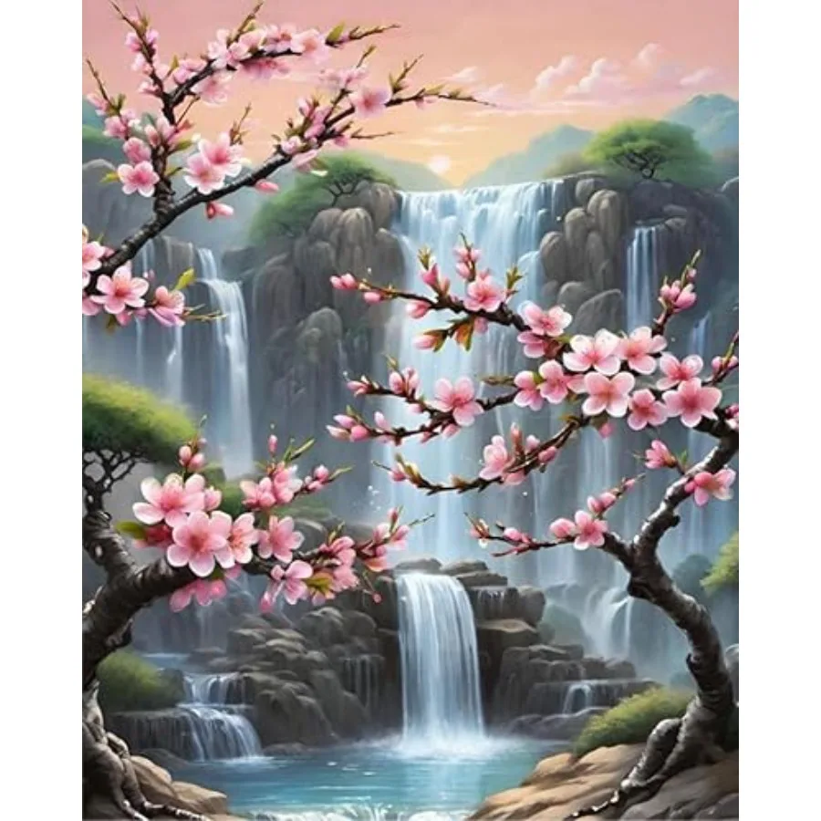 Waterfall Paint by Numbers Kit for Adults-Flowers Adult Paint by Number Kits on Canvas, Landscape Painting by Number Adult for
Waterfall Paint by Numbers Kit for Adults-Flowers Adult Paint by Number Kits on Canvas, Landscape Painting by Number Adult for