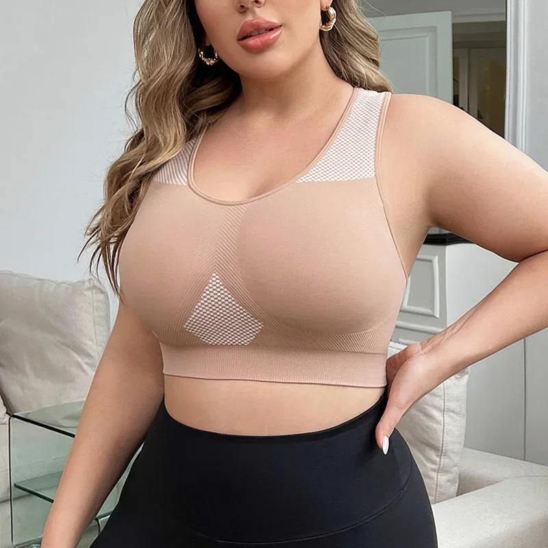 Large size sports bra for women with breathable holes for beautiful back yoga comfortable sweat-absorbing underwear for women
Large size sports bra for women with breathable holes for beautiful back yoga comfortable sweat-absorbing underwear for women
